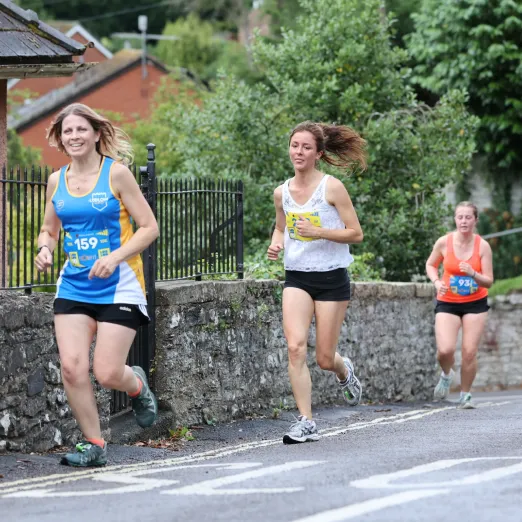 Runners enjoying the picturesque route of the Ludlow 10 race